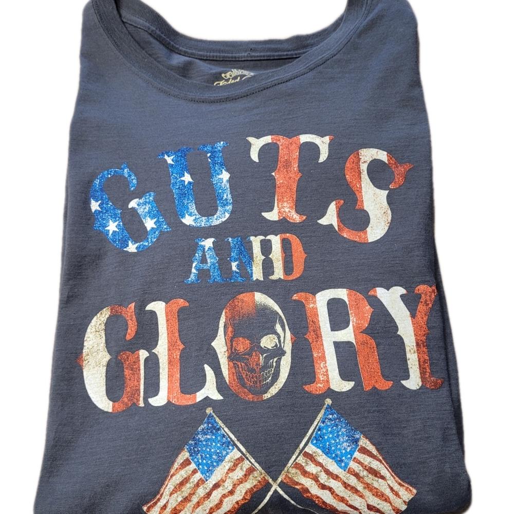 American Patriotic T-shirt Size 2XL Grey - Picture 3 of 5